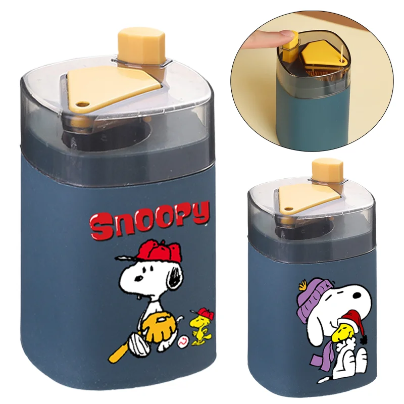 

Коробка для хранения зубочисток Snoopy, креативная автоматическая всплывающая коробка для зубочисток, домашняя гостиная, столовая, кухня, держатель для зубочисток