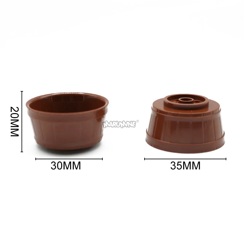 MARUMINE 30PCS Building Blocks Parts Flower Pot 64951 Bonsai Tree Classic MOC Bricks Construction Toys Compatible Major Brands