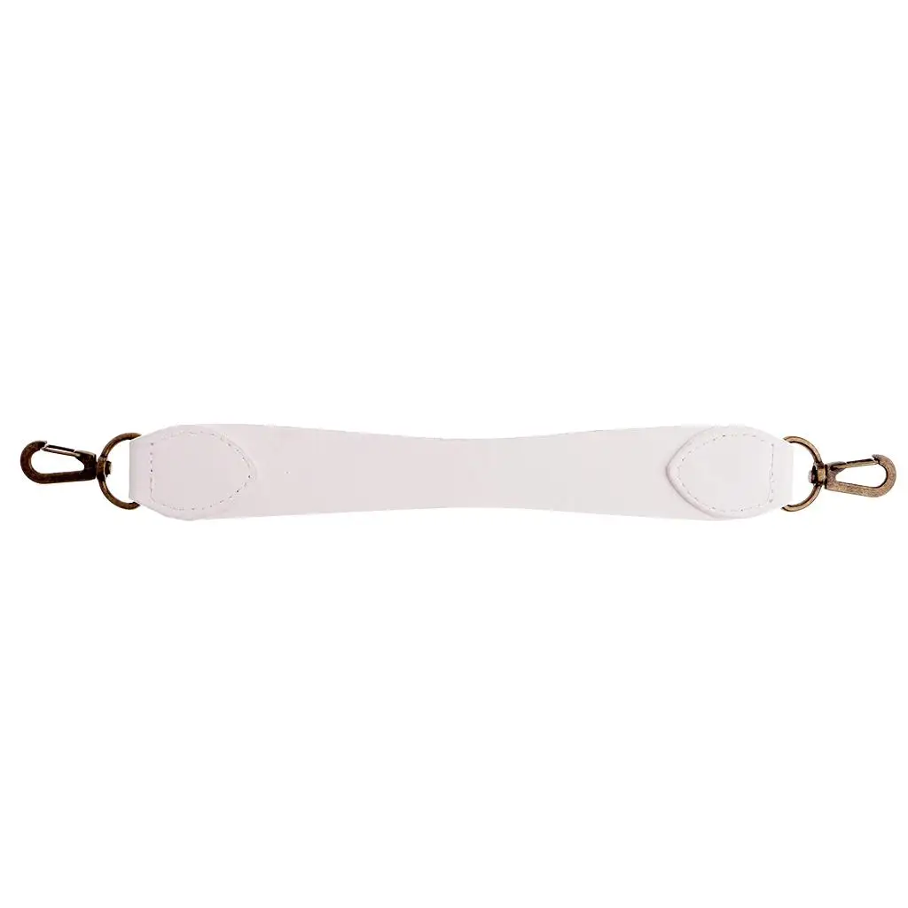 

PU Leather Short Handbag Strap Replacement Purse Handle Holder 29cm White