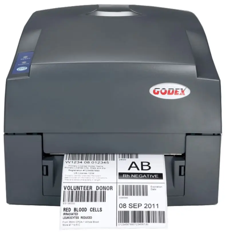 Desktop thermal transfer label barcode printer godex g500