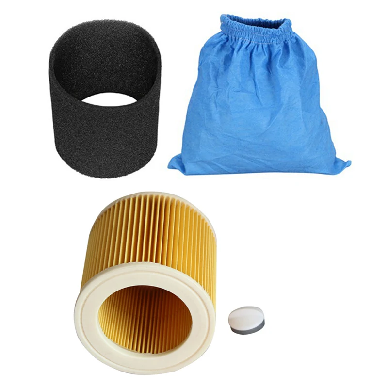 for Karcher WD2 WD3 WD1 MV3 MV2 Vacuum Cleaner Textile Filter Bags Wet and Dry Foam Filter HEPA Filter Vacuum Bags Clothes