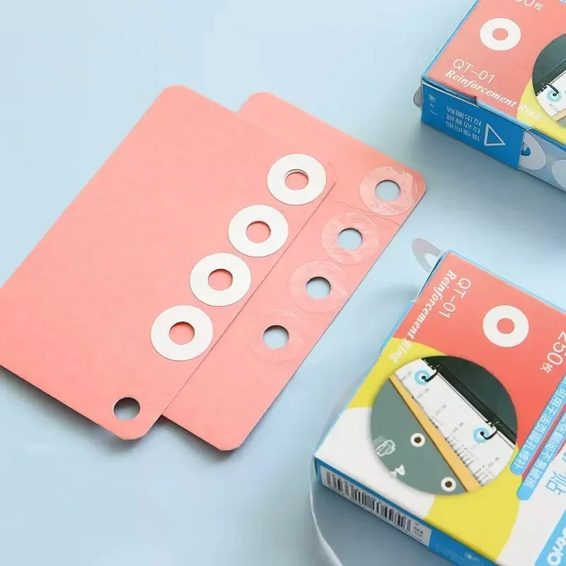 250pcs/box Hole Punch Protector Labels Loose Leaf Paper Hole Reinforcement Labels Round Stickers Self Adhesive Paper Sticker