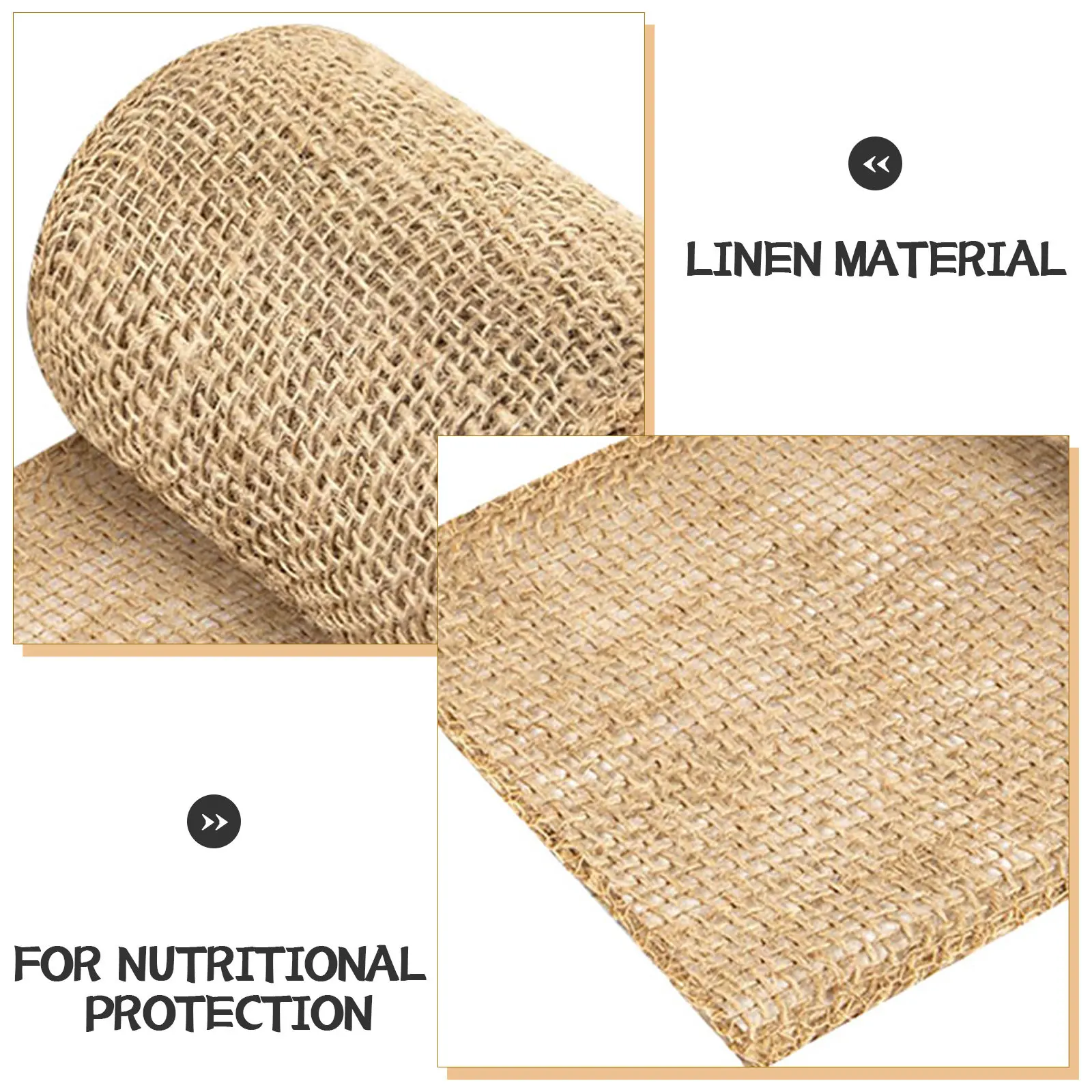 Burlap Tree Wrap 20Cm X 5M for Fruit Trees Shrubs Landscape Plants Frost Protector Bark Repair Tree Dressing Sun Protection
