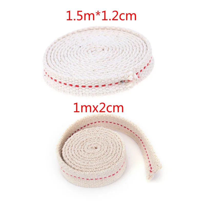 DIY Accessory Material 1/1.5M Strong Flat Cotton Wick Core For Kerosene Burner Stove Lighting Lantern Oil Lamp Making