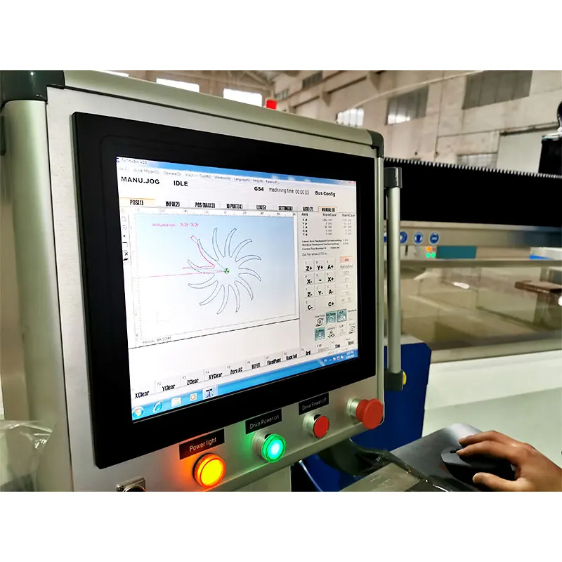 Accurl 5 Axis Portable Waterjet Cutting Machine 1500x3000mm Automatic Industrial Metal Cutter New Motor Competitive Price