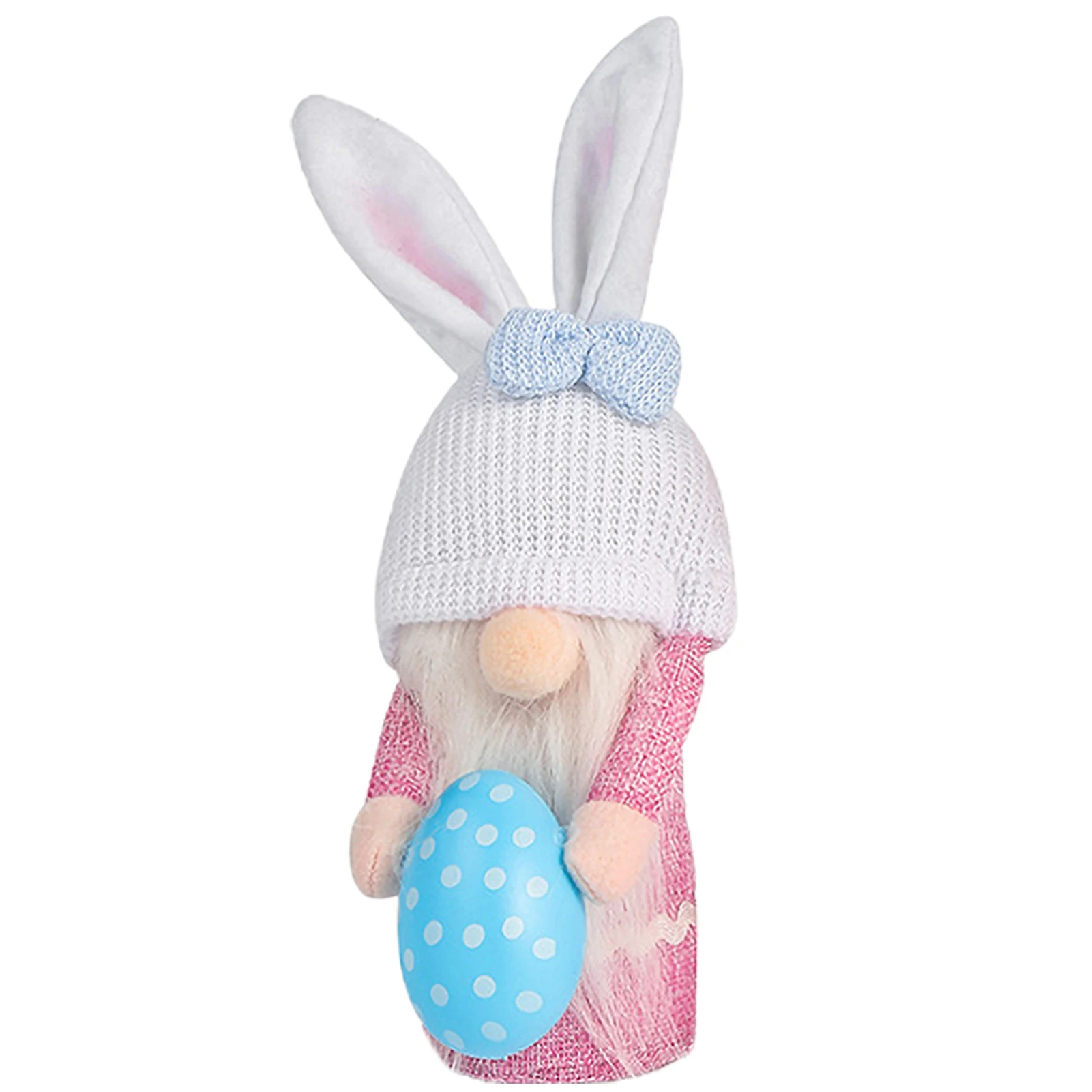 

Счастливый Пасхальный орнамент, безликий гном, плюшевая кукла с кроличьими ушками, кукла-кролик-карлик, держащий яйцо, подарок для детей и девочек