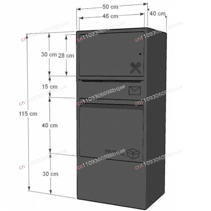 Anti-theft express cabinets, home office documents, parcel boxes, mailbox door pick-up cabinets, personal inbox