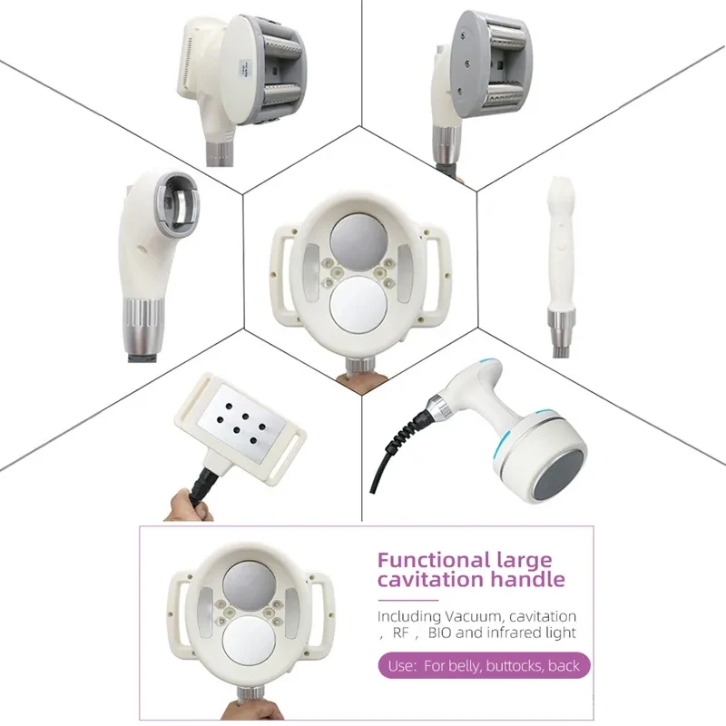 V10 Vela Roller Vacuum Cavitation Slim System lose Weight Cellulite Removal Infrared Light Laser RF Skin Tighten Machine