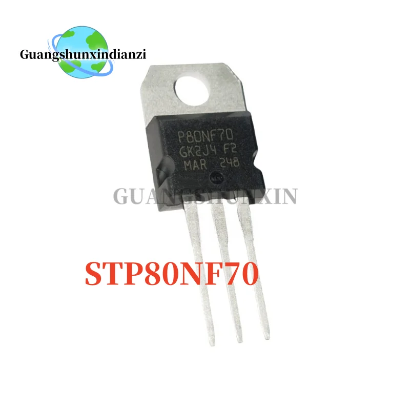 5-10-20pcs/lot 100% NEW STP80NF70 80NF70 P80NF70 TO-220 68V 98A Best Quality transistor In Stock