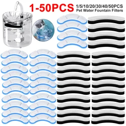 5-50PCS Cat Water Fountain Replacement Filter for WF060 Elements Pet Drinking Bowl Activated Carbon Auto Drinking Filter for Cat