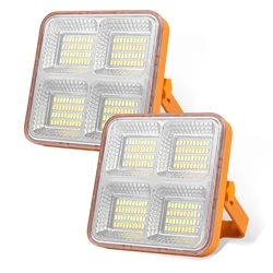 Foco Led portátil de 120W, luz de trabajo superbrillante, recargable por USB, para acampar al aire libre, 1 unidad/2 piezas