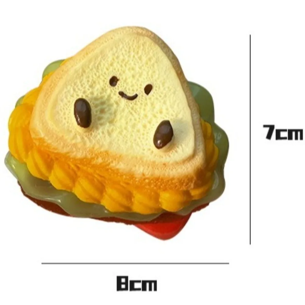 Divertente morbido sandwich Taba Squishy appiccicoso antistress giocattoli antistress giocattolo da spremere sandwich extra spesso per adolescenti e adulti