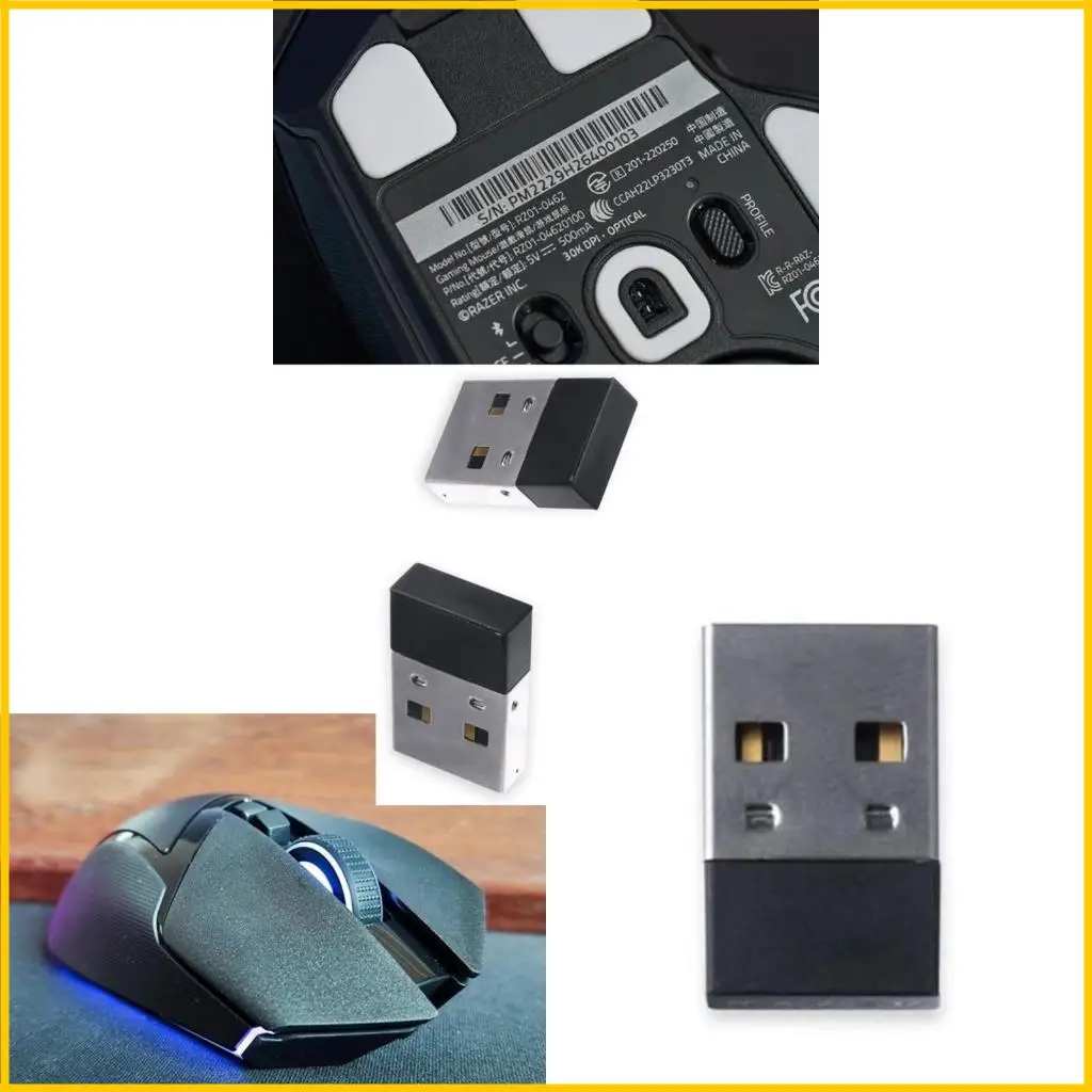 

2.4G Mouse Receiver USB Connector Adapter For BasiliskV3 Wireless Mice