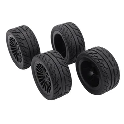 4Pcs Rubber Tires Tyre Wheel For SG1603 SG1604 SG 1603 UDIRC UD1601 UD1602 UD1603 UD1604 1/16 RC Car Upgrade Parts