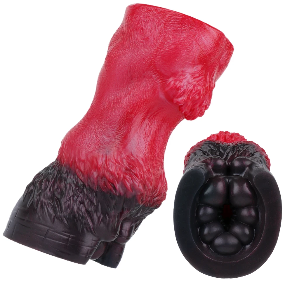 GEEBA Realistic Hooves Design Male Masturbator Soft Silicone Adult Onahole Pocket Pussy Men's Stroker Realistic Vagina Adult Sex Toys
