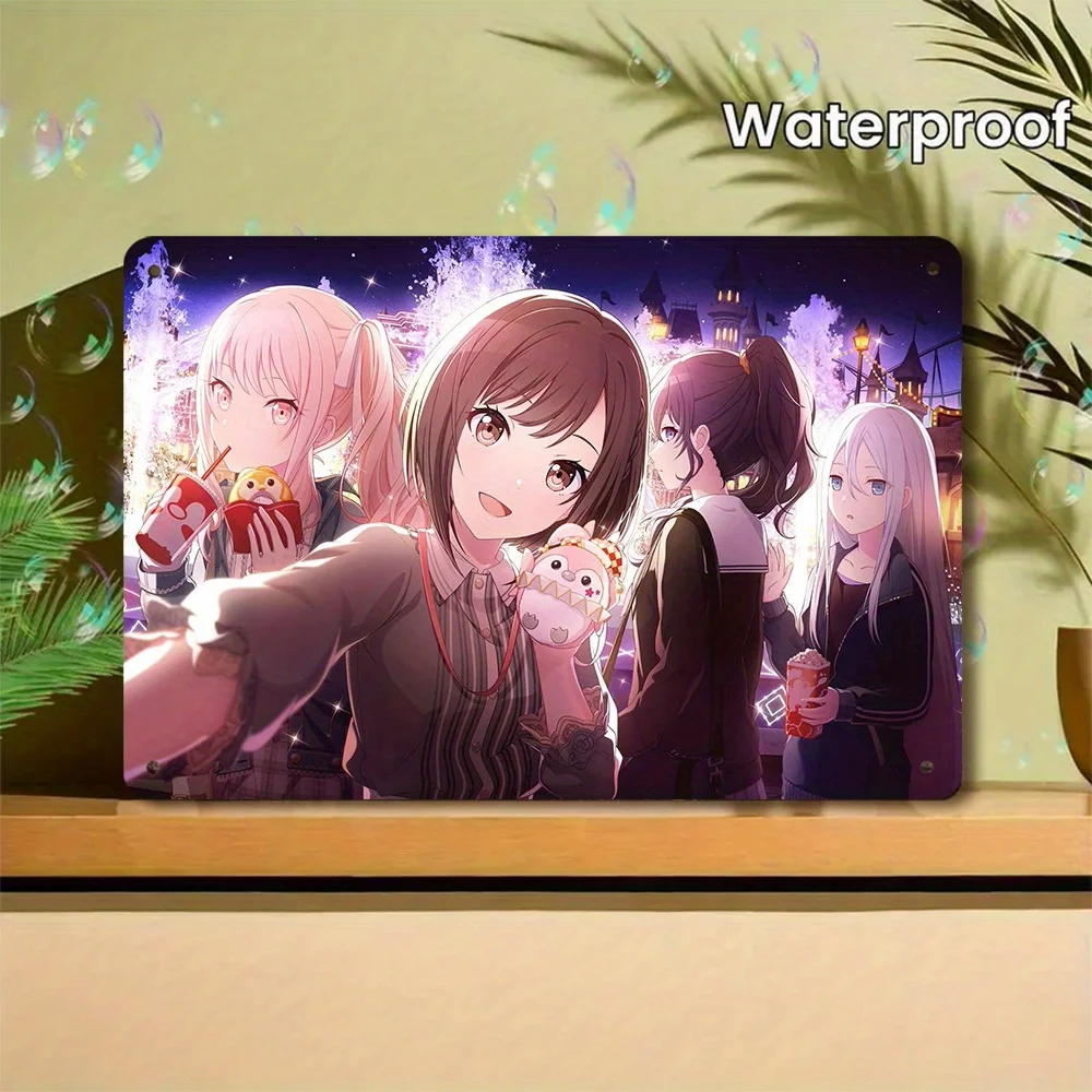 25 points, Nightcord see. Theme anime metal signboard, two-dimensional style, for animation lovers, suitable for bedrooms, study