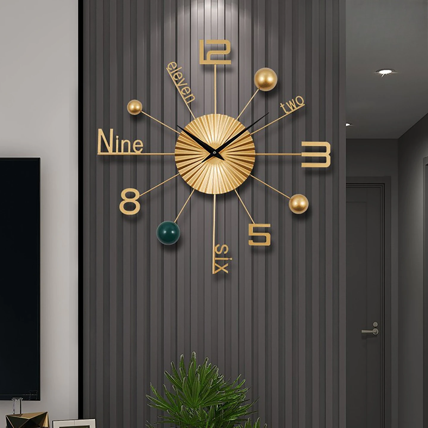 Light luxury simple atmosphere living room home fashion new modern creative watch decoration