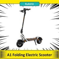 Kukirin A1 Folding Electric Scooter,800W Motor,48V 13Ah Battery,10 inch Vacuum Tire,45km/h Max Speed,45km Range,Front & Rear