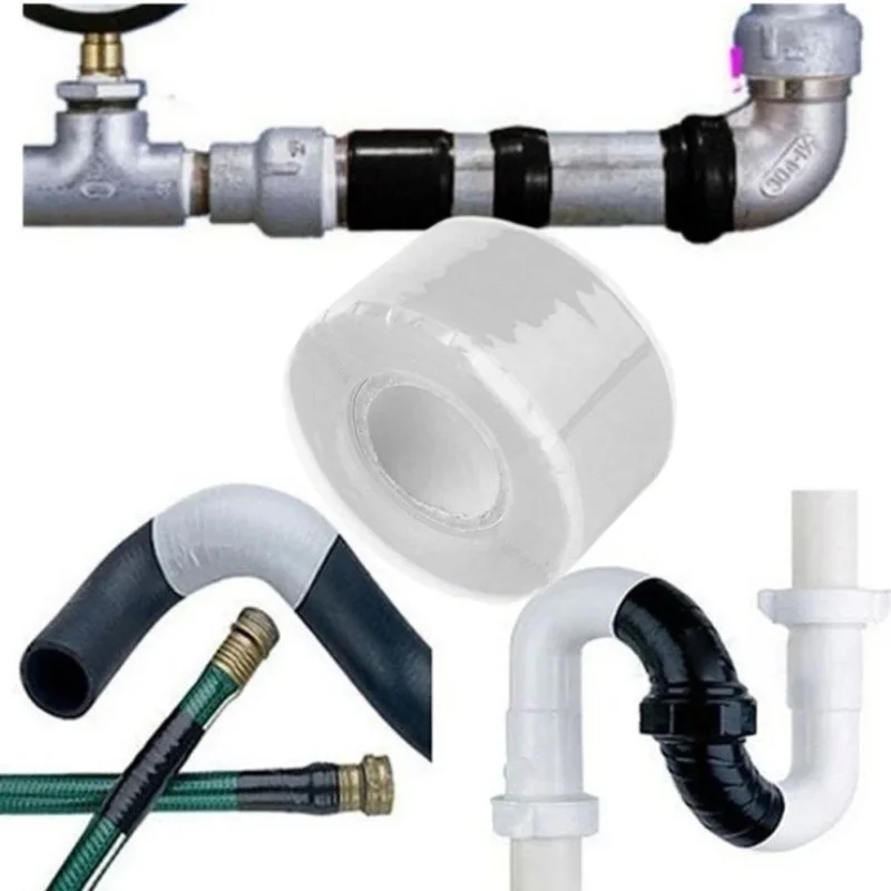 Waterproof Silicone Repair Tape, Pipe Sealing Insulating Tape, Bathroom and Kitchen Water Pipe Repair Leak-Stopping Tape