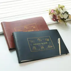 Signature Guest Books Wedding Anniversary Album Mariage Gift Wedding Supplies Elegant Mr and Mrs Message Book