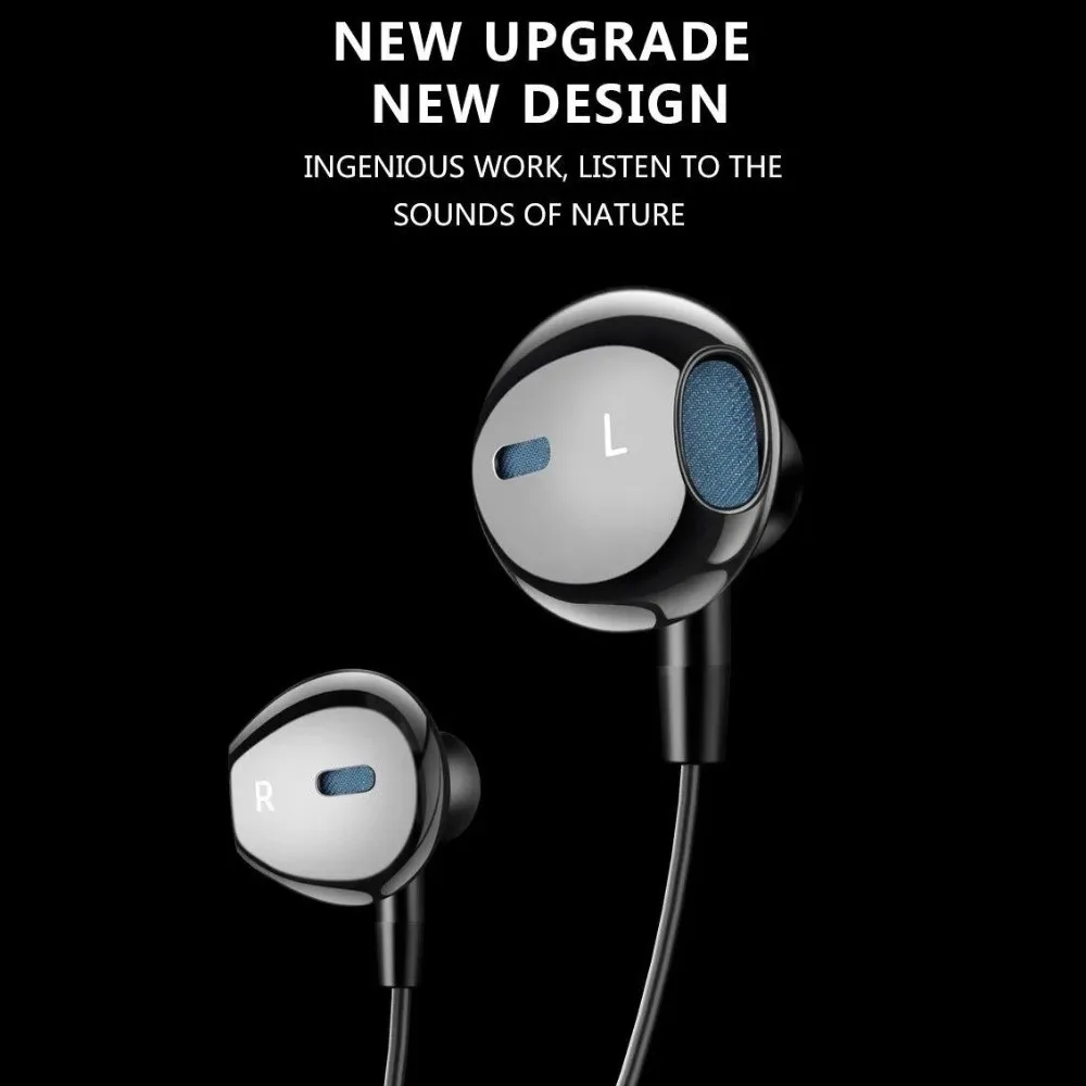 

3.5mm/TypeC Wired Earphone HiFi Stereo with Lavalier Mic Earpiece Earphones Noise Cancelling Universal Wired Headset Karaoke
