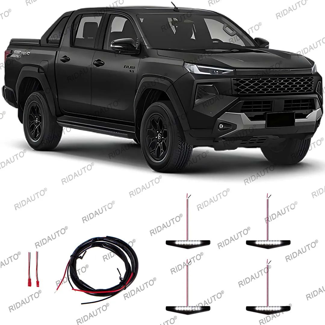Nachrüstbare DIY LED-Lkw-Leuchten in Amber, Gelb und Weiß für Hilux Travo 2026 OverLand, Signal-LED-Tagfahrlicht, modifiziertes Kühlergrilllicht – Detail 2