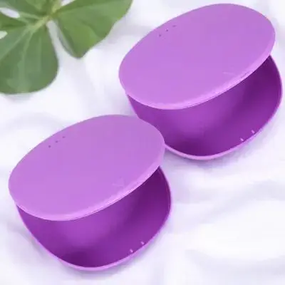 2 قطعة كأس الحيض صندوق تخزين غطاء من السيليكون السفر قابلة لإعادة الاستخدام المحمولة حامل كأس الحيض المنظم حاوية محمولة