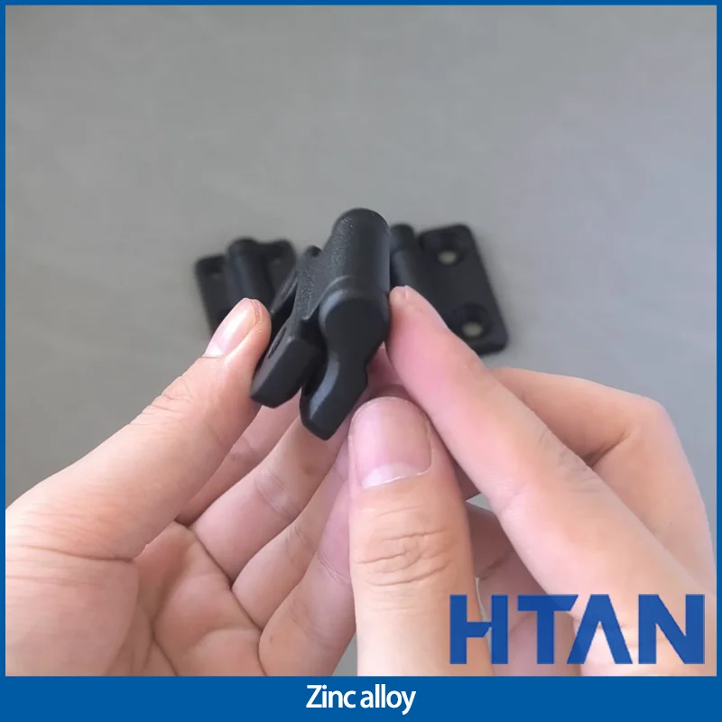 2pcs Black Zinc Alloy Hinge Square Damping Hinge Can Stop Damping Torque At Will Hinge Used For Industrial Cabinets