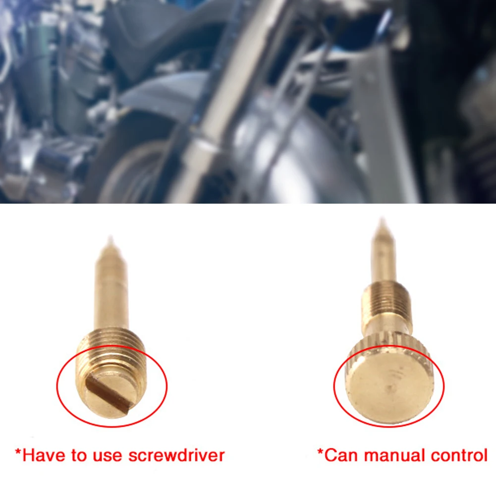 Carburetor Screw  Fuel Ratio Adjusting Screw High Strength Metal Carburetor Adjustment Screw 38/42mm Motorcycle Accesories