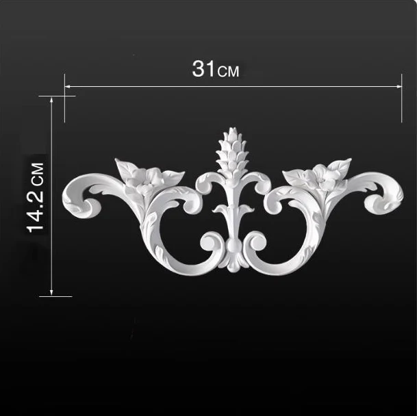 Polyurethane Decorative Wall Moulding plants Sculpture Home Furniture Improvement Element House Lintel Ornaments