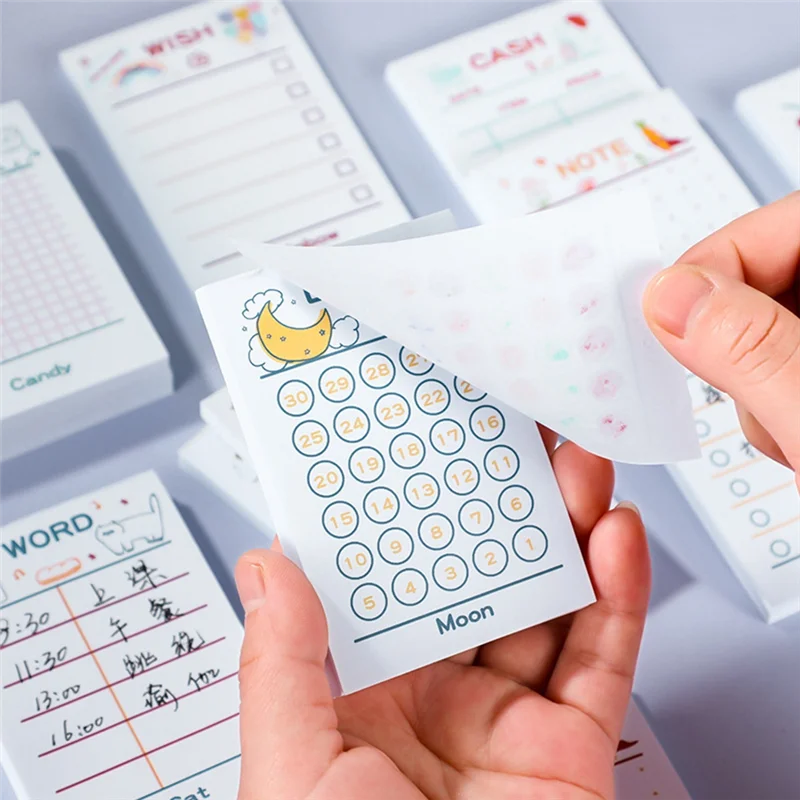 14 упаковок блокнота со списком дел, милый блокнот 9X6, список дел, планировщик, липкие заметки, ежедневная подкладка, липкие заметки для планировщика работы, 600 листов, прочный