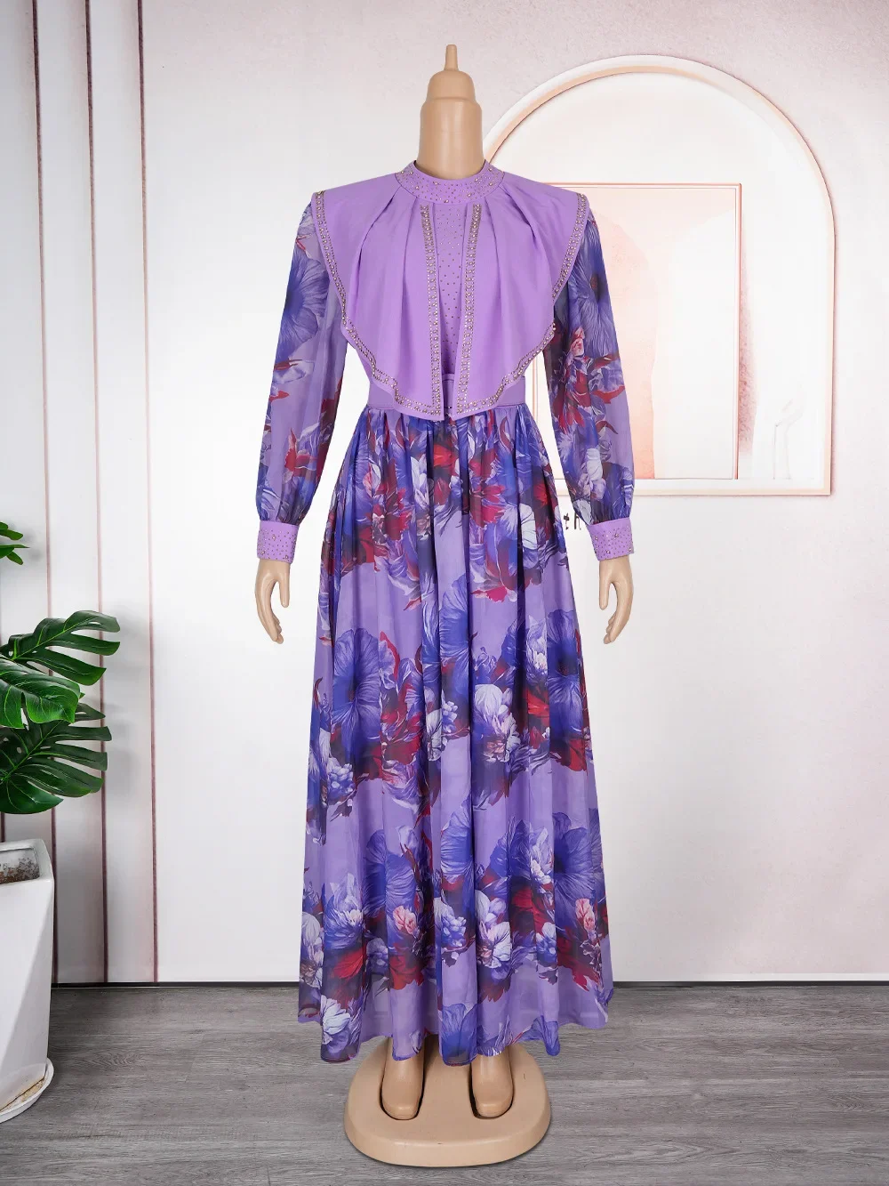 PLUS ขนาดแอฟริกันสําหรับผู้หญิง 2025 ใหม่แฟชั่น Dashiki อังการางานแต่งงานชุดราตรี Elegant ตุรกีมุสลิม Maxi ชุด