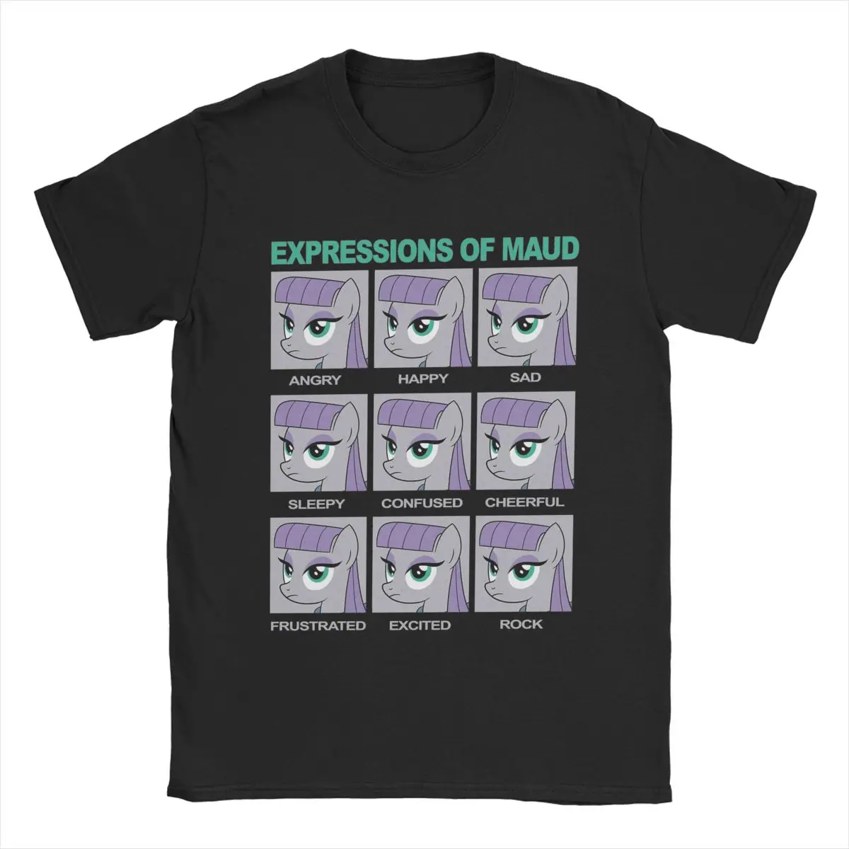 Men T-Shirts Expressions Of Maud Pie Sister Of Pinkie Pie Mlp 100% Cotton Tees Short Sleeve T Shirts O Neck Clothing Gift