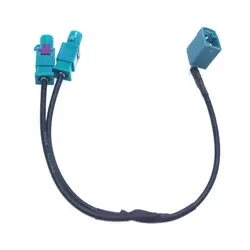 2025 New Dual-Male Fakra Y-Splitter to Female Fakra Antenna Adapter Cable Radio FM Antenna Conversion Line Converter for Car