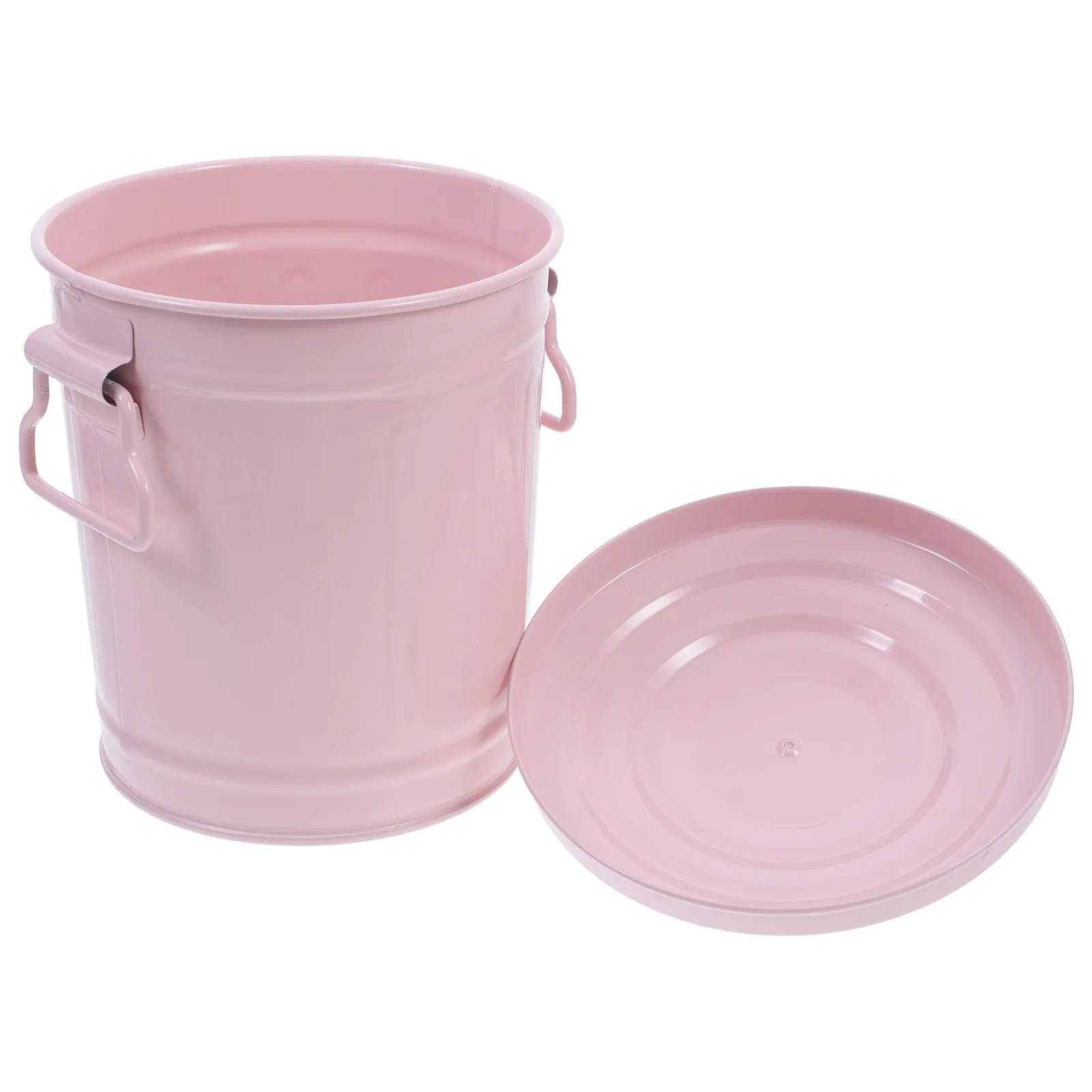 

Мини-мусорная корзина с крышкой, настольная урна, маленькая корзина для мусора, подставка для ручек, органайзер для офиса и ванной комнаты, металлическая корзина с крышкой