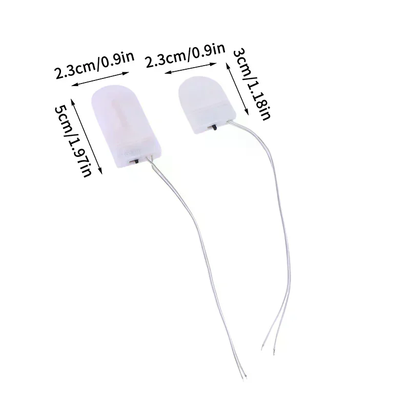10Pcs Battery Holder Coin Cell Holder 1 X 3V/2 X 3V CR2032 LIR2032 Battery Holder Button Battery Holder With Line On Off Switch
