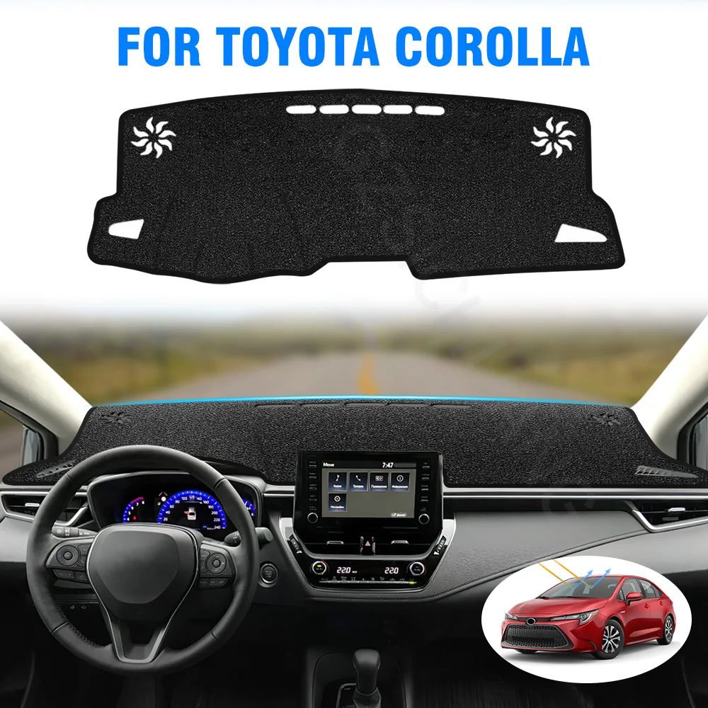 

Car Dashboard Cover Mat For Toyota Corolla E210 2019-2022 2023 Non-Slip Avoid Light Pad Anti-UV Carpet Protective Accessories