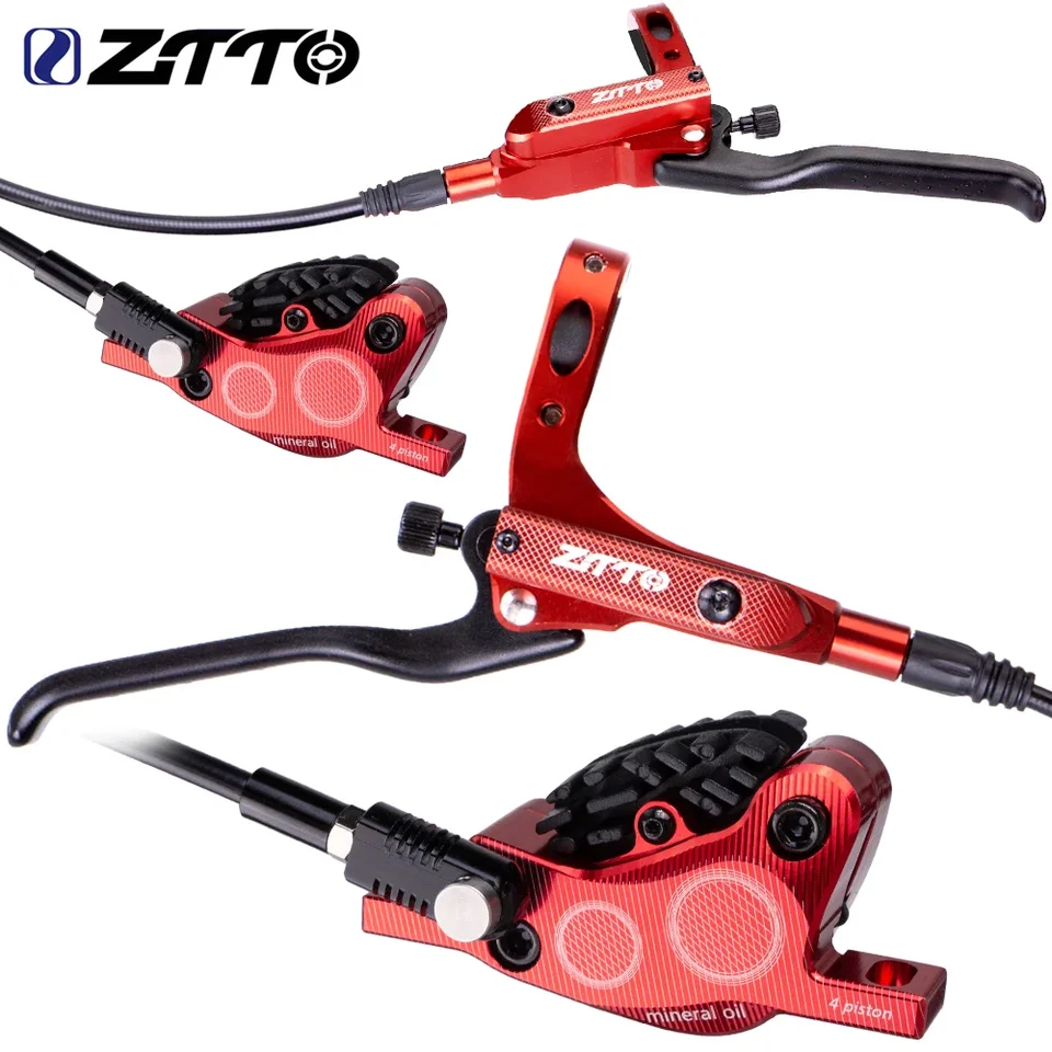 Ztto-油圧式自転車ディスクブレーキキットm840,4ピストン,冷却パッド
