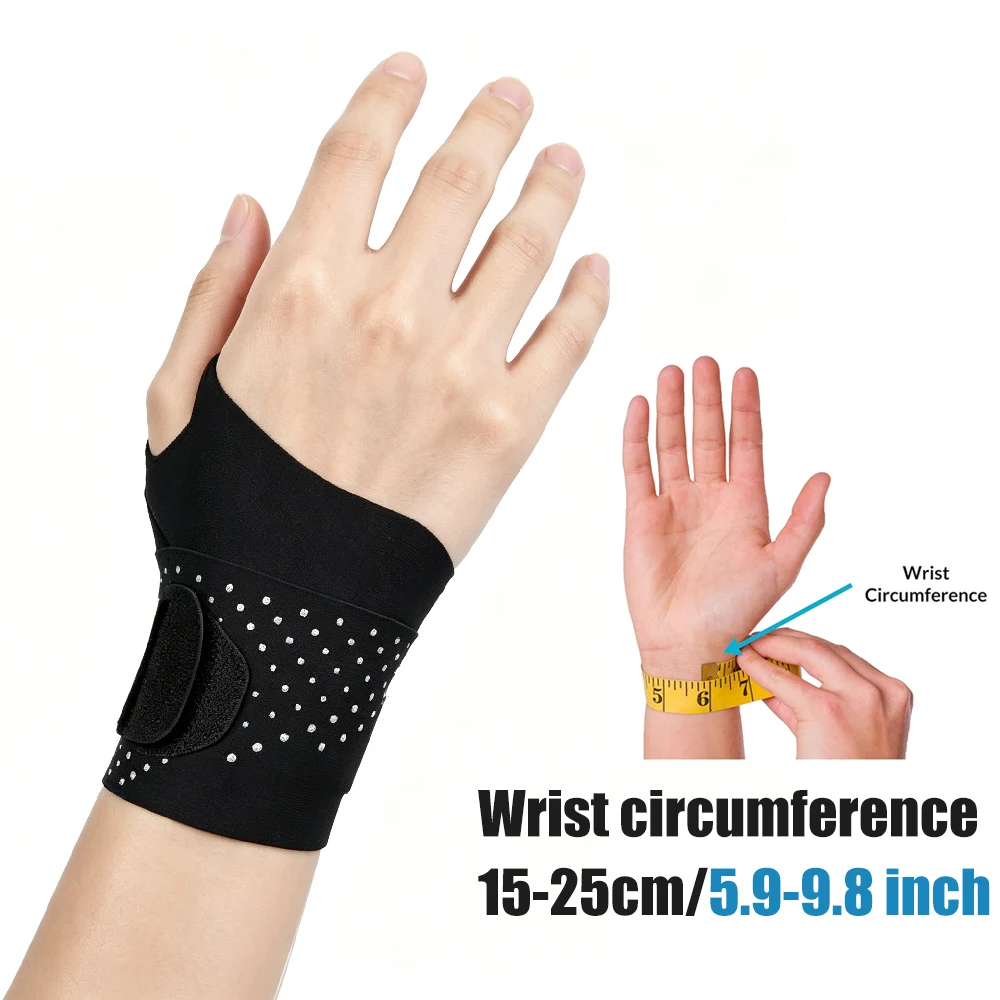 Breathable Stabilizer Wrist Support Unisex for Left Right Hand Badminton Weightlifting Wrist Injuries Recovery Sports Fitness