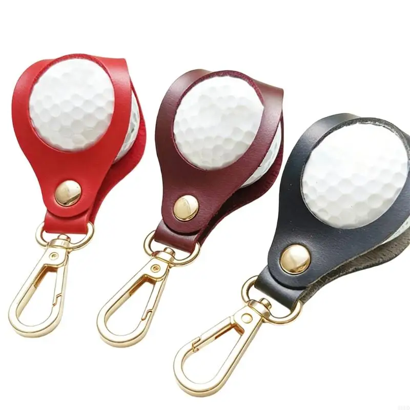 

Маленькая сумка для мяча для гольфа, водонепроницаемая сумка-держатель для мяча для гольфа из искусственной кожи с вращающимся