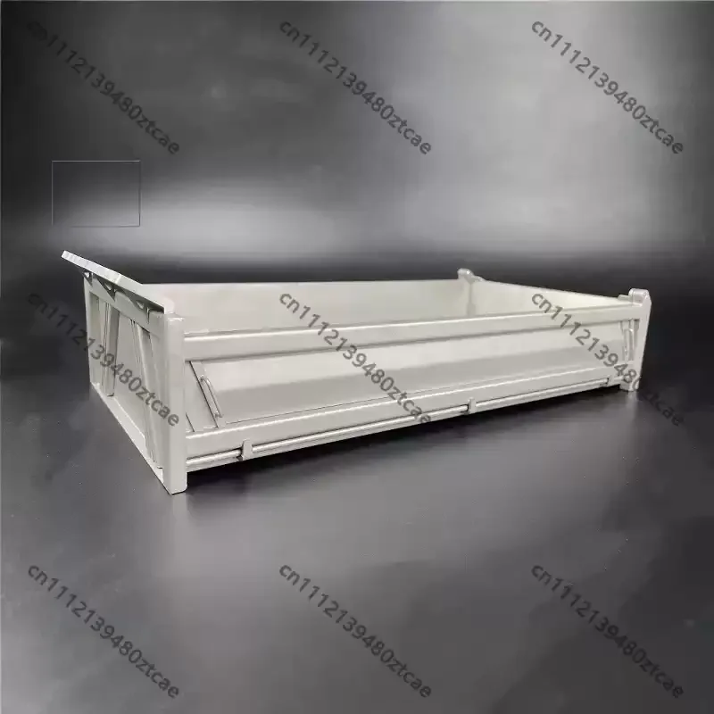 Dump‑Truck All‑Metal Cargo Bed Tipper Body, DIY Modification Upgrade Spare‑Part For 1/14 RC Tipper Truck Engineering Hobby Model