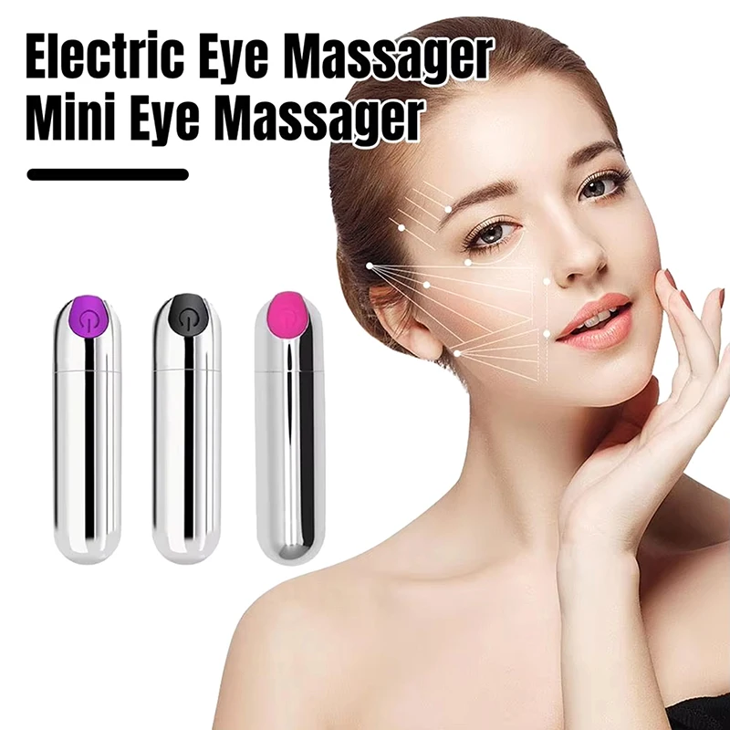 Portable Vibrating Eye Massager USB Rechargeable Eye Fatigue Relief Tool Eye Beauty Devices Massager Machine 10 Modes