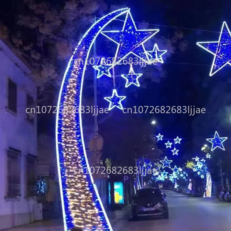 Waterproof pattern street pole Christmas landscape decorative lighting product light