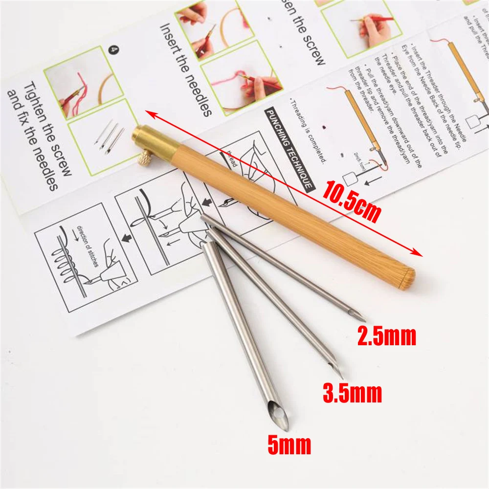 Magic Needle for Embroidery Carpet Knit Punch Needle Kit Needlework Stitching Set Embroidery Knitting Needles Pen Sewing Tools