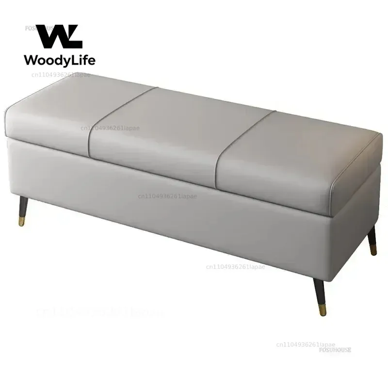 Household Organizer Door Storage Ottomans Bedroom Bed End Stool Tech-cloth Shoe-changing Stools Sofa Bench Ottoman Storage