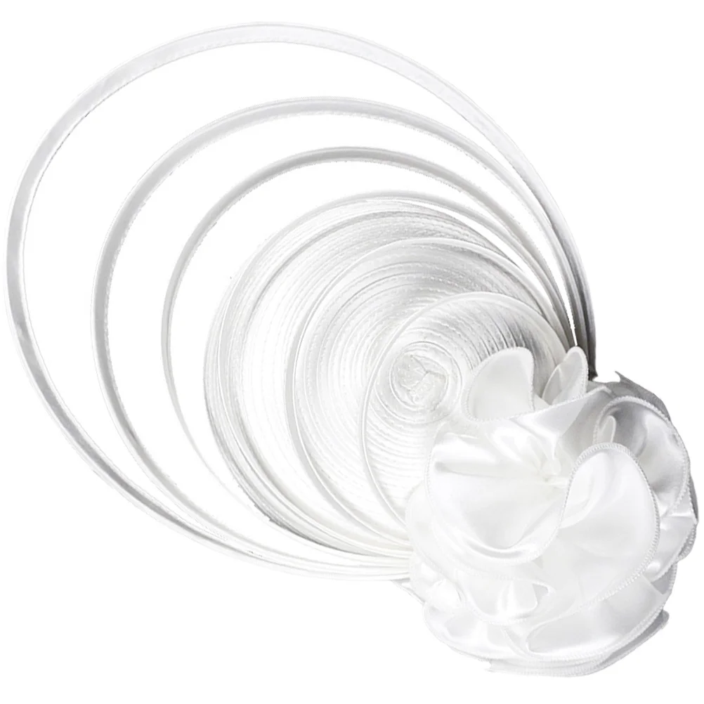 

Women Fascinator Headband Stylish Retro Hat for Tea Party Bride Wedding Banquet Wear Pretty Fade-Resistant Charm Add Beauty to