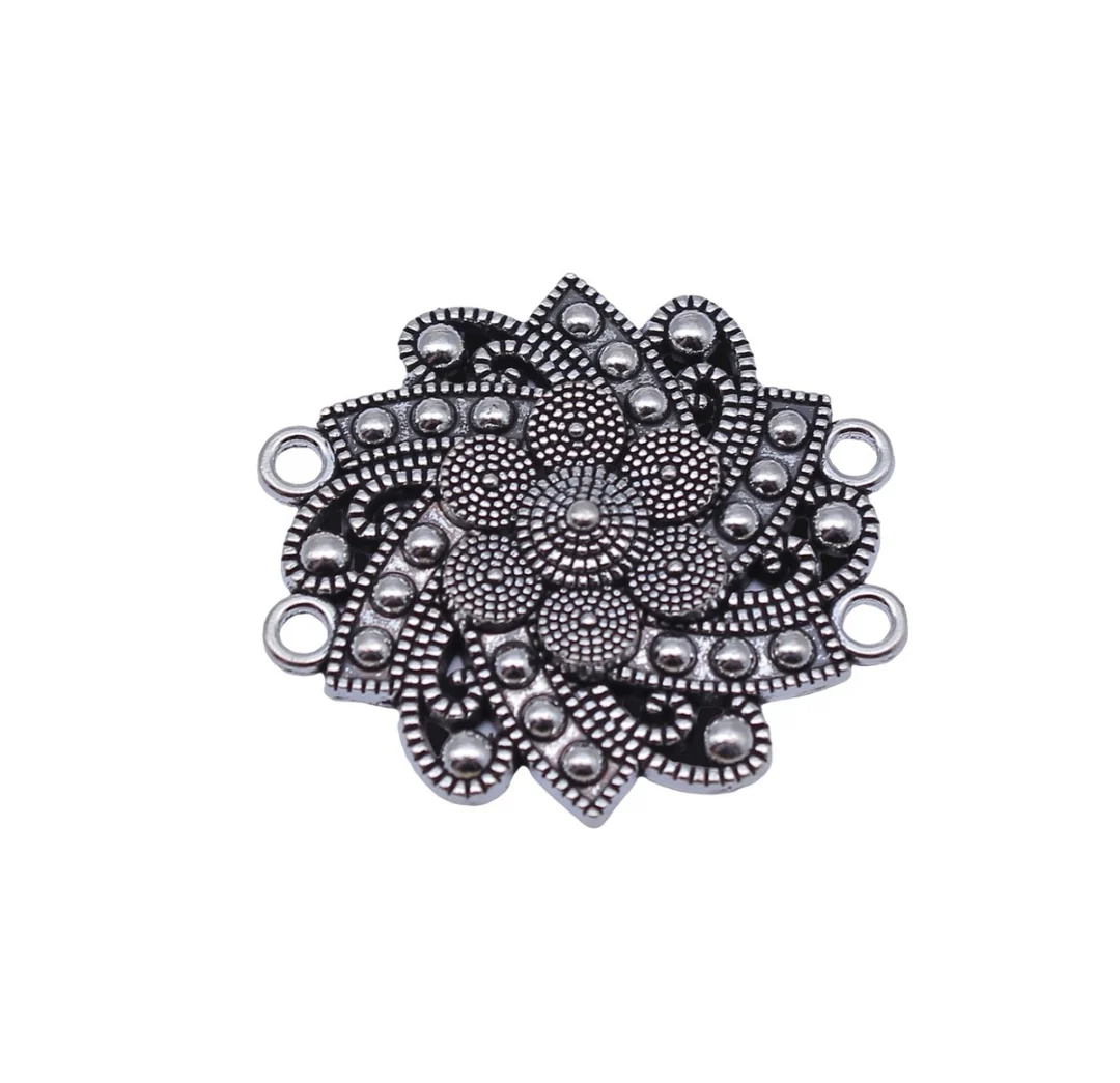 

5pcs 35x32mm Zinc alloy metal vintage 4hole connector T1195 for DIY making