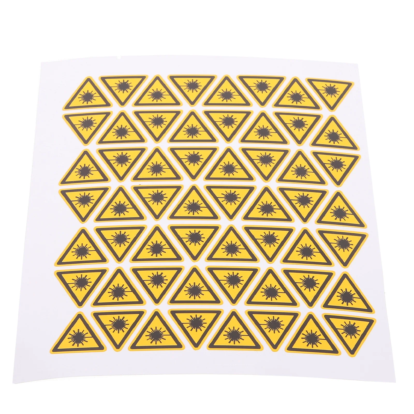 50Pcs Warning Stickers Triangle Safety Caution Labels for Machines Warning Sign Durable Adhesive PVC Decal