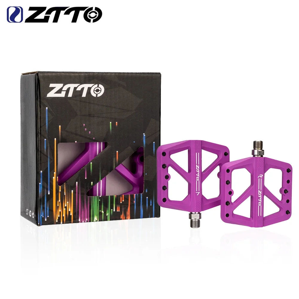 

ZTTO Accessories MTB Plastic Pedals High Strength Anti-slip Big Foot Flat Nylon Bearings DU Bushing for Mountain Bike XC AM BMX