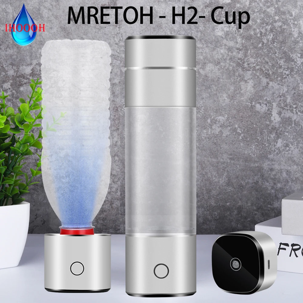 

IHOOOH MRET OH 7.8Hz Resonance Small Molecule Water H2 Rich Hydrogen Generator Bottle Anti Aging Electrolysis Alkaline Ionizer